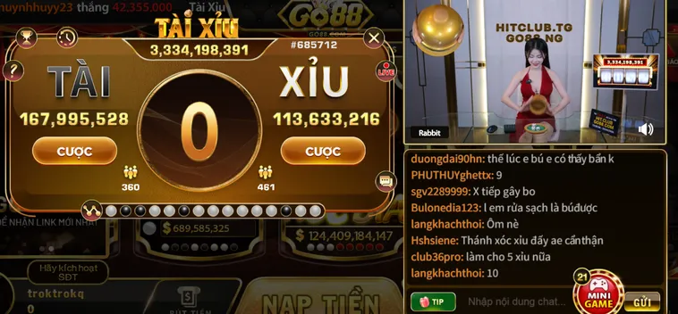 Tài Xỉu Livestream Tại Go88 Mang Đến Trải Nghiệm Cá Cược Đỉnh Cao Chân Thực